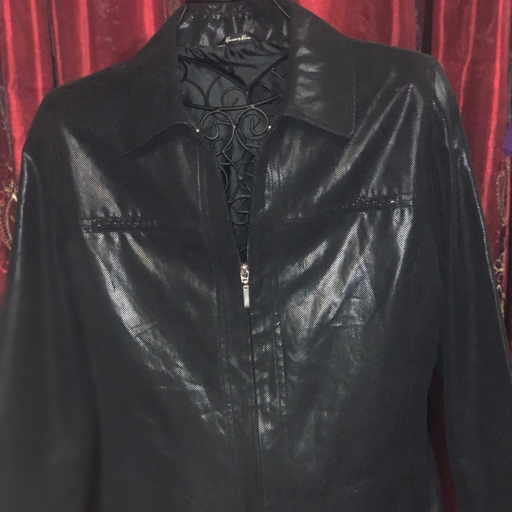 Shiny Fabric, Leather look-A-Like From A Distance